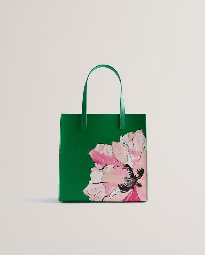 Sac a Main Ted Baker Floral Graphic Textured Icon Vert Femme | GXX-95048024